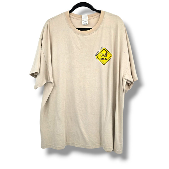 Gildan Ultra Cotton Unisex Bill Engvall's‎ Hunting Here's Your Sign T-Shirt 2XL - Picture 2 of 10